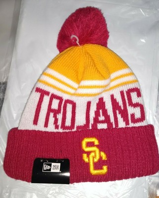 Usc Trojans New Era Pom Beanie Cap Hat 