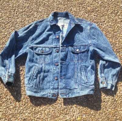 Vintage 90s Lee Easy Rider Denim Jacket Large size Blue Jeans | eBay