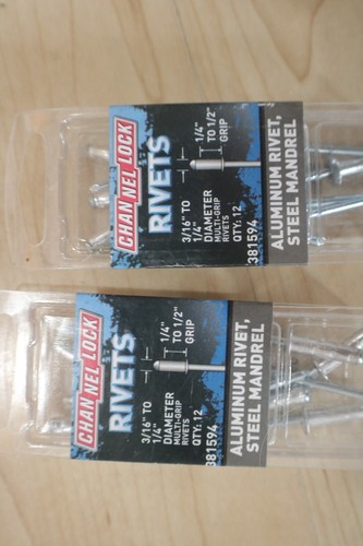 channel lock rivets lot sealed packs 1076 peices - Picture 14 of 23