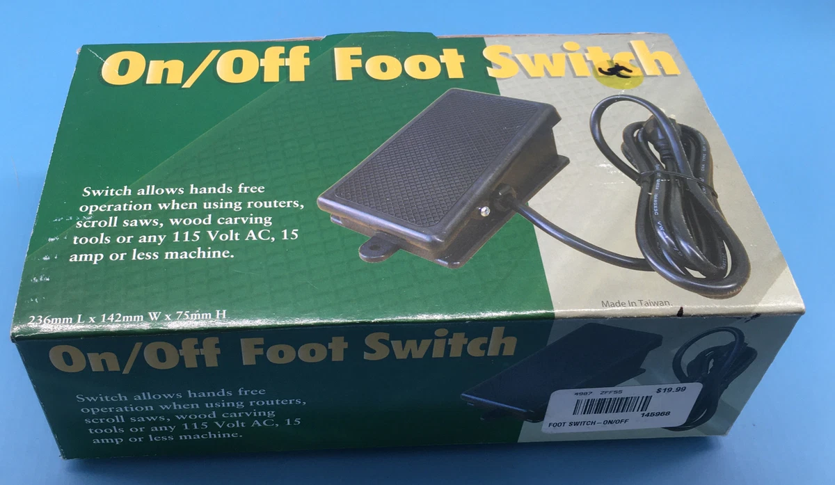 DCT Foot Operated On Off Switch Foot Pedal Switch 115V 15A Woodworki