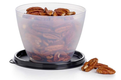 NEW TUPPERWARE REFRIGERATOR BOWL Sheer Bowl with black Seal 14 oz FRSH  1 BOWL