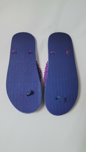 Blaue Perlen Flip Flops Größe 10,5 - Bild 5 von 5