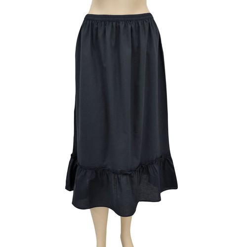 Cotton Half Slip Petticoat Skirt Ruffle Dress Extender Underskirt For Women - Picture 4 of 16