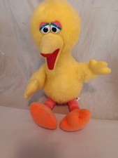 Vintage Big Bird Plush 14" Hasbro Softies 1986 Stuffed Animal Toy Sesame Street