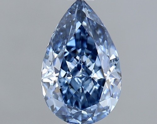 1 CT Blue Pear Lab Grown Diamond For Engagement Ring - IGI Certified VS1 - Picture 3 of 4