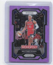 2024 Panini Prizm WNBA Monopoly BRITTNEY SYKES #38 PINK PRIZM /149 MYSTICS
