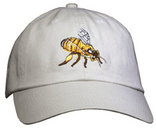 Honey Bee Embroidered Cap