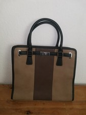 Damen Handtasche von Deichmann. Maße ca. 33 x 30cm. Beige mit Muster