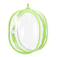 Figure Display Bag, 6.1 x 3.1 x 7.3" Oval Dolls Display Bag, Light Green