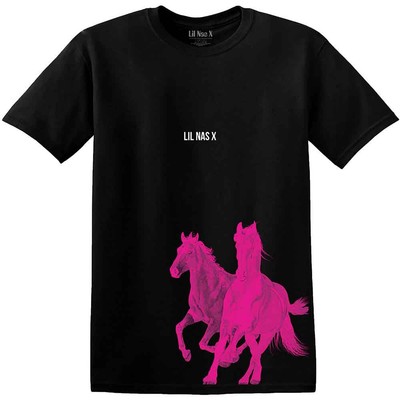 Lil Nas X Pink Horses offiziell Männer T-Shirt Herren