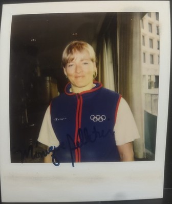 2025 Leaf Signed Polaroid Monique Pelletier 1/1 Olympic Alpine skier