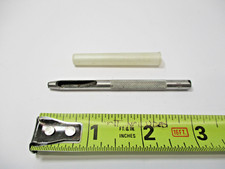 1/8" Round Hole Punch Tool Rubber Leather Gasket Paper Vinyl More VGC