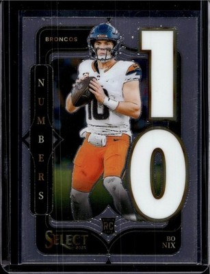 2024 Panini Select #6 Bo Nix Select Numbers