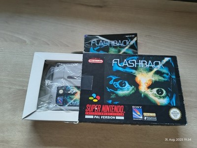 Super Nintendo Spiel : Flashback - OVP Anleitung Modul | SNES PAL NOE