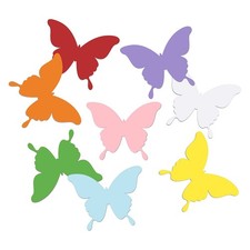 80 pcs Butterfly Shape Cutouts for Classroom, Bulletin Board Decorations Card...
