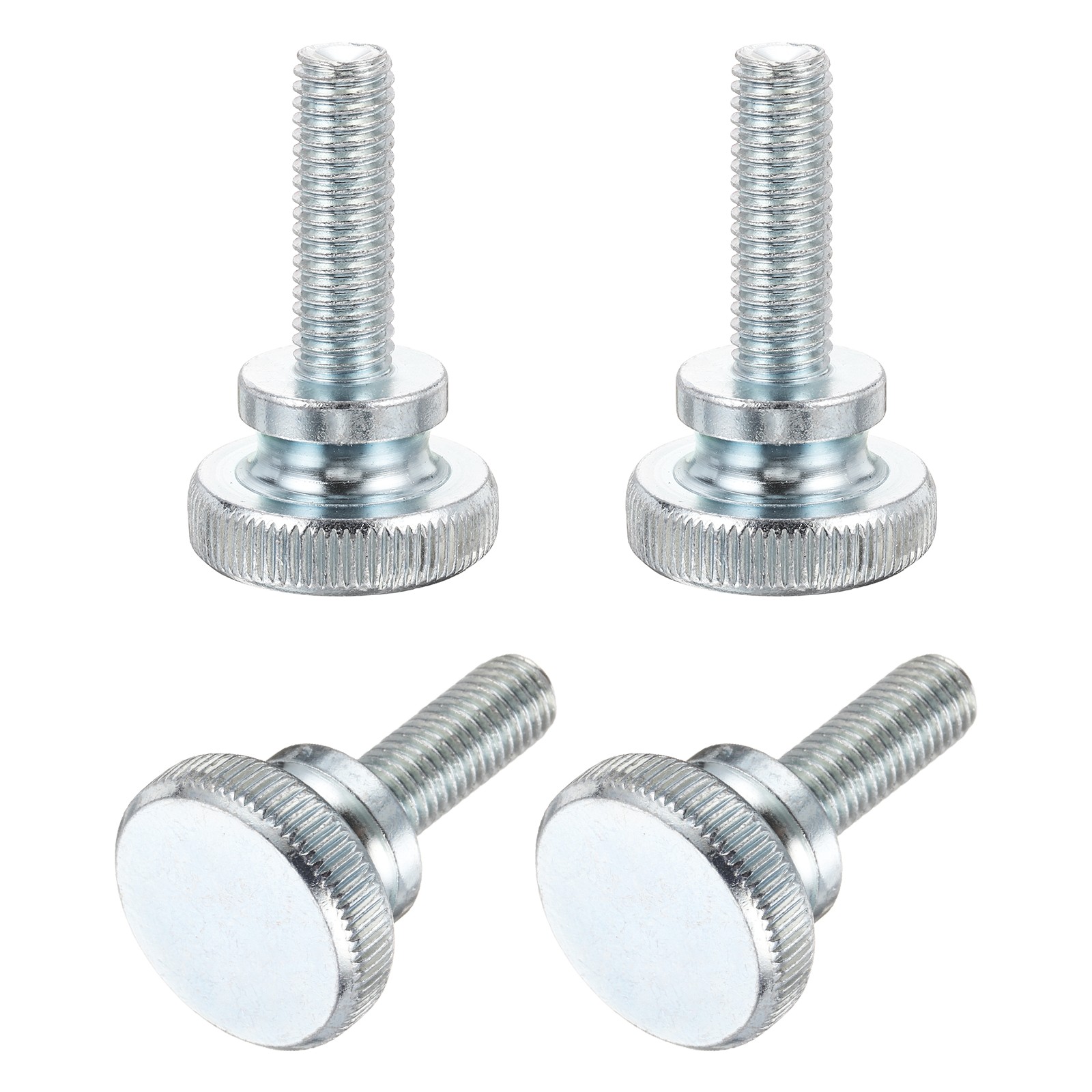 M10 x 30mm 4Pcs Knurled Thumb Screws with Shoulder Grip Knobs for TV Monitor