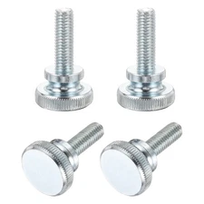 M10 x 30mm 4Pcs Knurled Thumb Screws with Shoulder Grip Knobs for TV Monitor