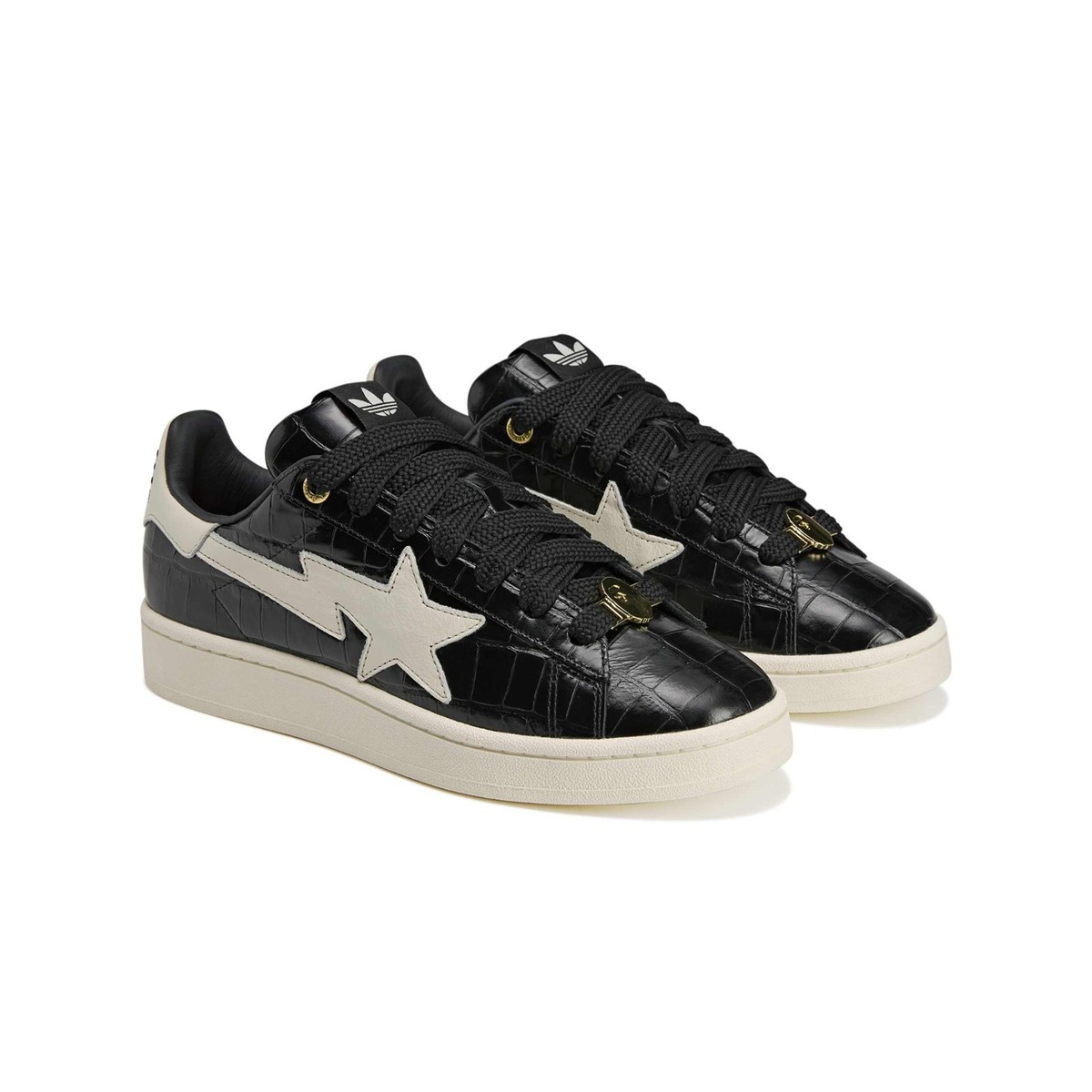 Adidas Originals x BAPE Campus 00S (Black/Off White/Gold) Men's