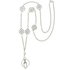 Lanyard Necklace For Key And Badge Card Holder Metal Chain Lanyards for Women