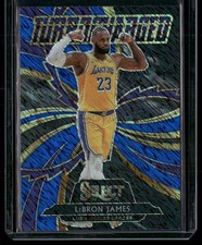 2020-21 Panini Select #2 LeBron James Turbo Charged Blue