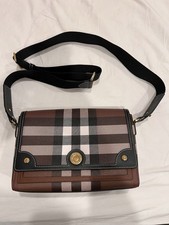 Burberry Designer Checkered Shoulder Bag Gold Hardware Original Dust Bag