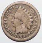 1863 Indian Head Cent VERY GOOD (K183)