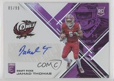 2017 Panini Elite Draft Picks Aspirations Purple 85/99 Jahad Thomas Auto 0b5