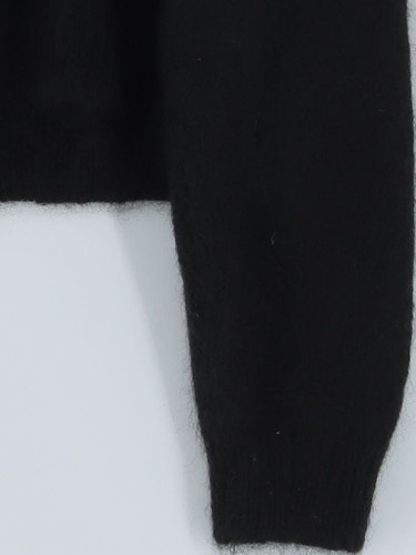 COS Women's Jumper XS Black Mohair with Wool Mock Neck Pullover - Bild 4 von 5