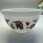 Pyrex Round  #407 Early American 1.5 PT  Mixing Nesting Bowl Very Good Condition
