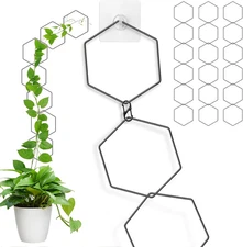Chain Trellis for Climbing Plant, 3 Pack 18PCS Indoor & Outdoor House Climbing P