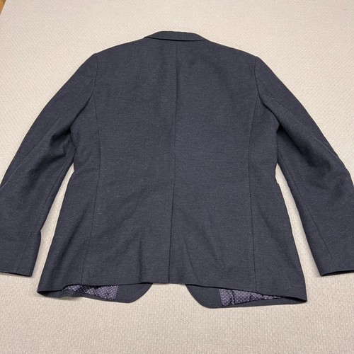 Banana Republic Blazer Mens 44R Blue Cotton Tailored Slim Fit Two Button Classic - Picture 2 of 11