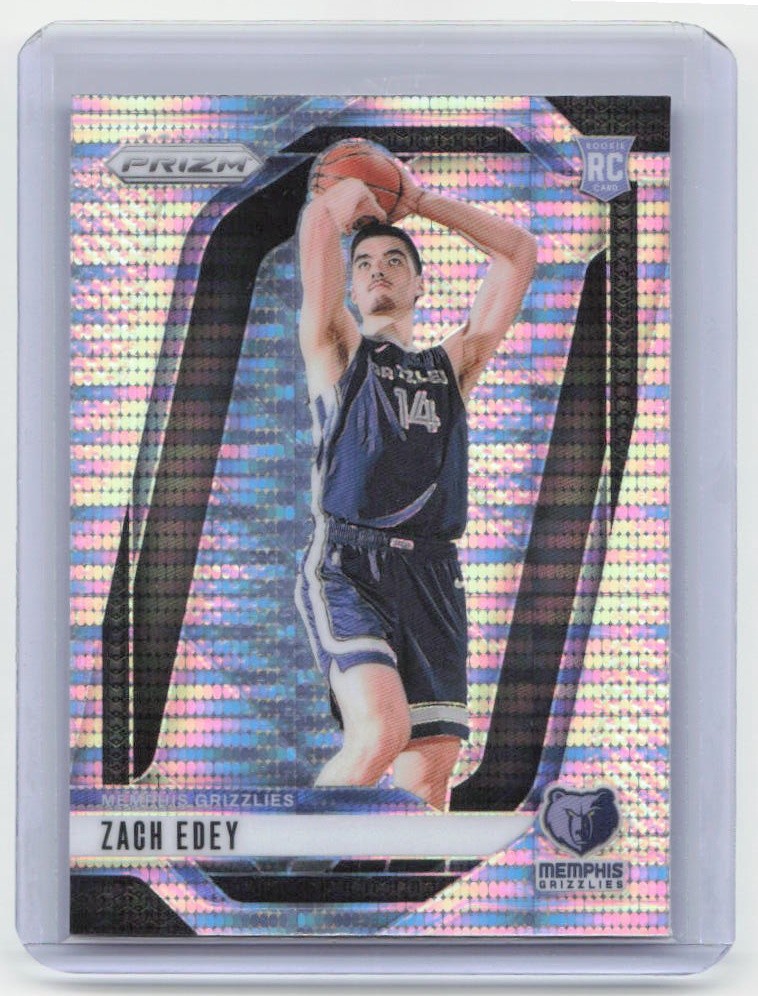 2024-25 Panini Prizm #249 Zach Edey Prizms Pulsar
