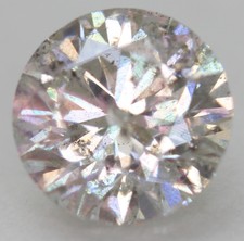 Certified 1.14 Carat H SI2 Round Brilliant Natural Enhanced Loose Diamond 6.59mm