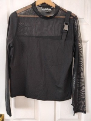 Killstar black long sleeve top, size XXL, goth, punk.
