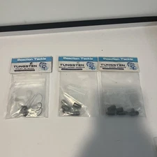 Tungsten Wacky Jig Heads 5 hook and 10 Bullet/ Worm Weights 