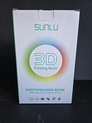 New Sunlu 3D Printing Resin, Solid Grey, High Temp 1KG Photopolymer Resin
