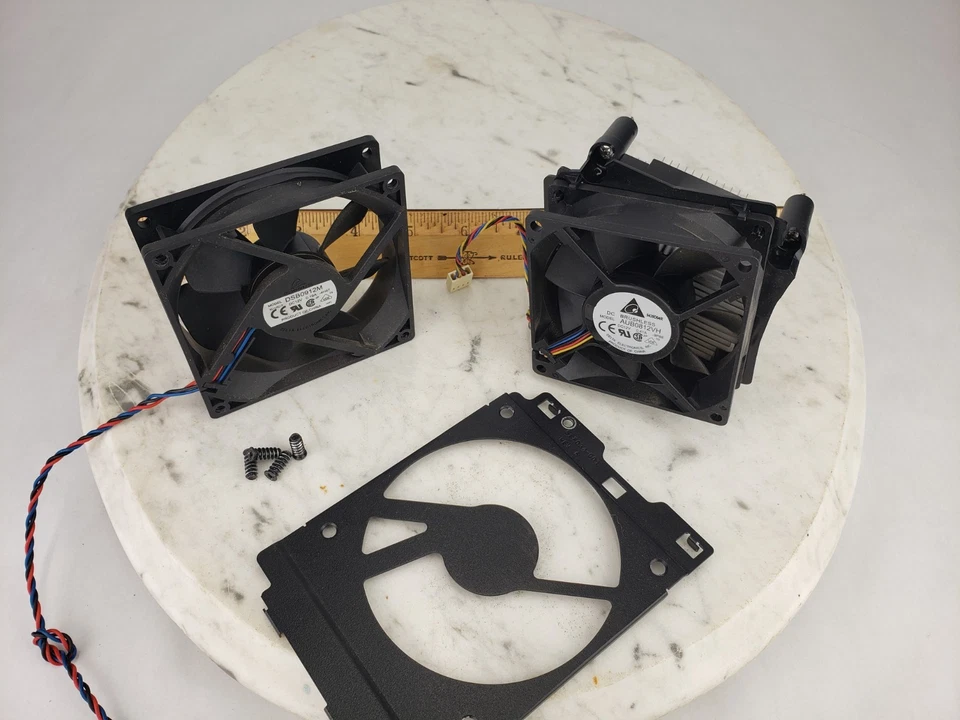 2x Ventilador de refrigeración para computadora - AUB0812VH Delta 12V Disipador de calor DSB0912M HP Escritorio Foto 3 de 4