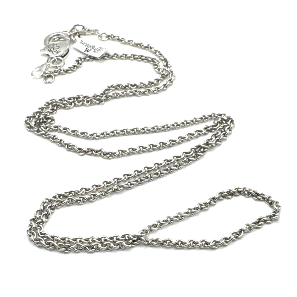 Tagger Clasp Brighton Chain Charms/Beads Necklace W/ Non-Brand Heart Clasp 32-36 In ...