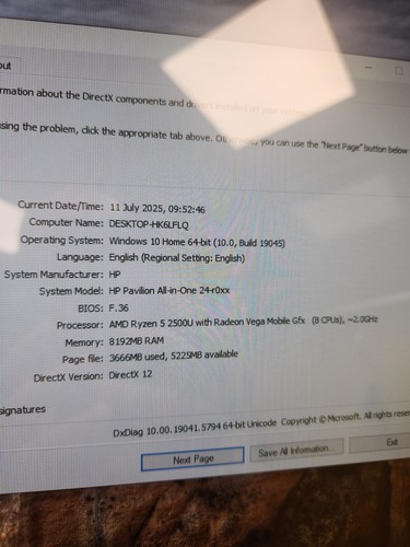 HP Pavilion 24-r101na All-in-One Win10, Ryzen 5, Vega 8, 8GB, 1TB SSD, B&O Spk - Afbeelding 2 van 9