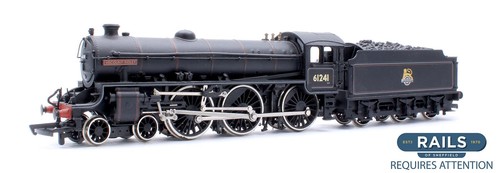 BACHMANN 'OO' SPUR 31-701 BR SCHWARZ 4-6-0 'VISCOUNT RIDLEY' 61241 DAMPFLOK | Condition: Used