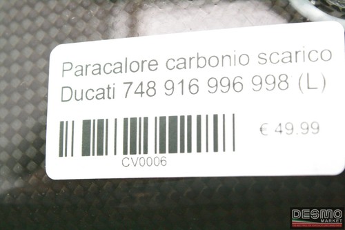 Carbon exhaust heat shield Ducati 748 916 996 998 (L) *CV0006* - Bild 4 von 4