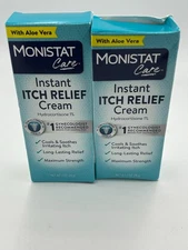 2 Monistat Care Maximum Strength Instant Itch Relief Cream 1 Ounce Each