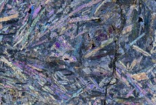 Meteorite NWA 4841 - LL5 with RARE ACHONDRITE SPINIFEX TEXTURE !!! Thin Section