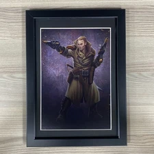 KAL JERICO FRAMED ART NECROMUNDA BOUNTY HUNTER UNDERHIVE WARHAMMER 40K 40,000