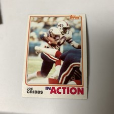 1982 Topps NFL In Action Joe Cribbs Buffalo Bills