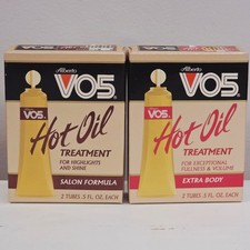 2 Vintage 1990 1989 Alberto VO5 Hot Oil Hair Treatment Extra Body Salon Formula