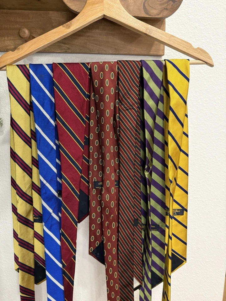 Lote de 7 corbatas Brooks Brothers Makers para hombre mezcla Foto 2 de 4