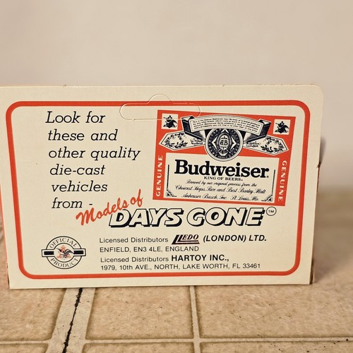 Budweiser Vintage Die-Cast White Beer Truck 1:64 Anheuser Busch Inc - Picture 3 of 6