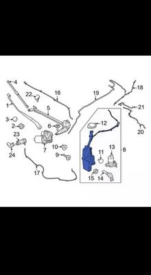 #ad Genuine Ford Washer Fluid Reservoir LJ8Z 17618 A $200.00