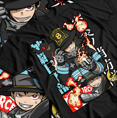 Fire Force Benimaru Shinmon Shinra Kusakabe Enen no Shouboutai Unisex T-Shirt.